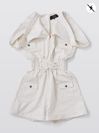 Overall with drawstring